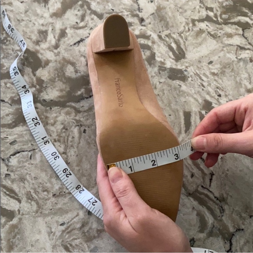 Franco Sarto Tan Suede Block Heels - Picture 12 of 12